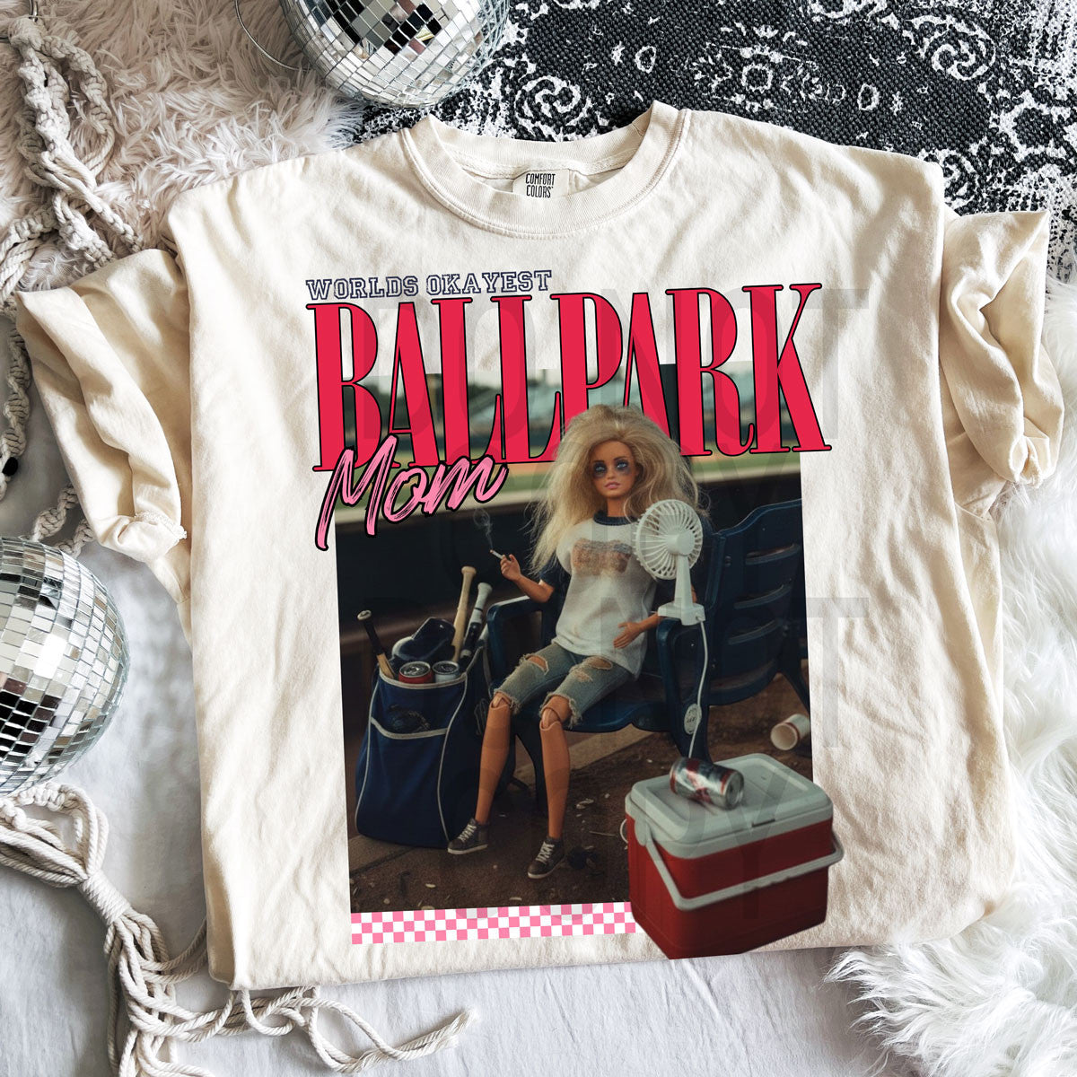 World's Okayest Baseball Park Mom T-Shirt